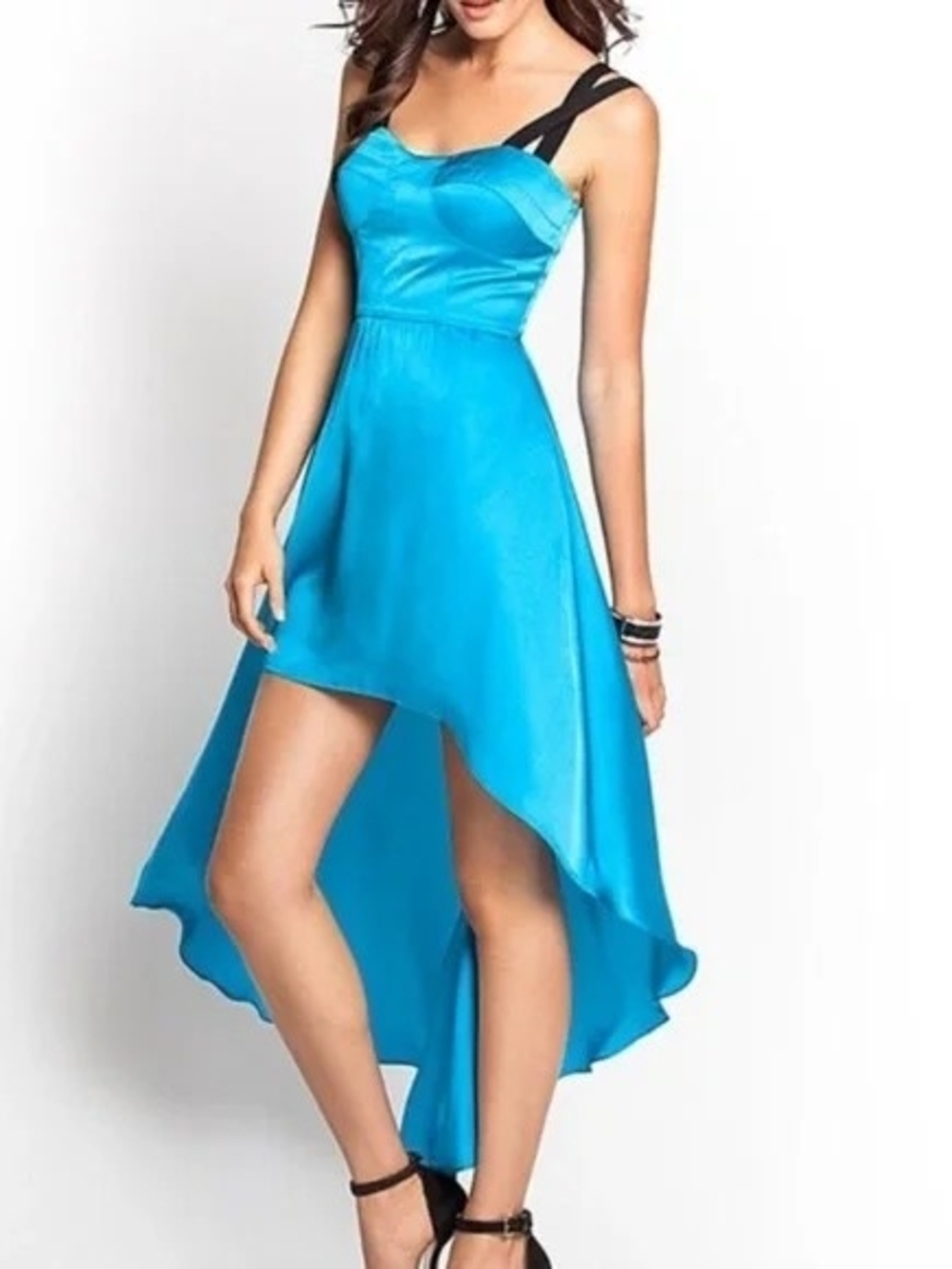Guess Electric Blue High-Low Dress